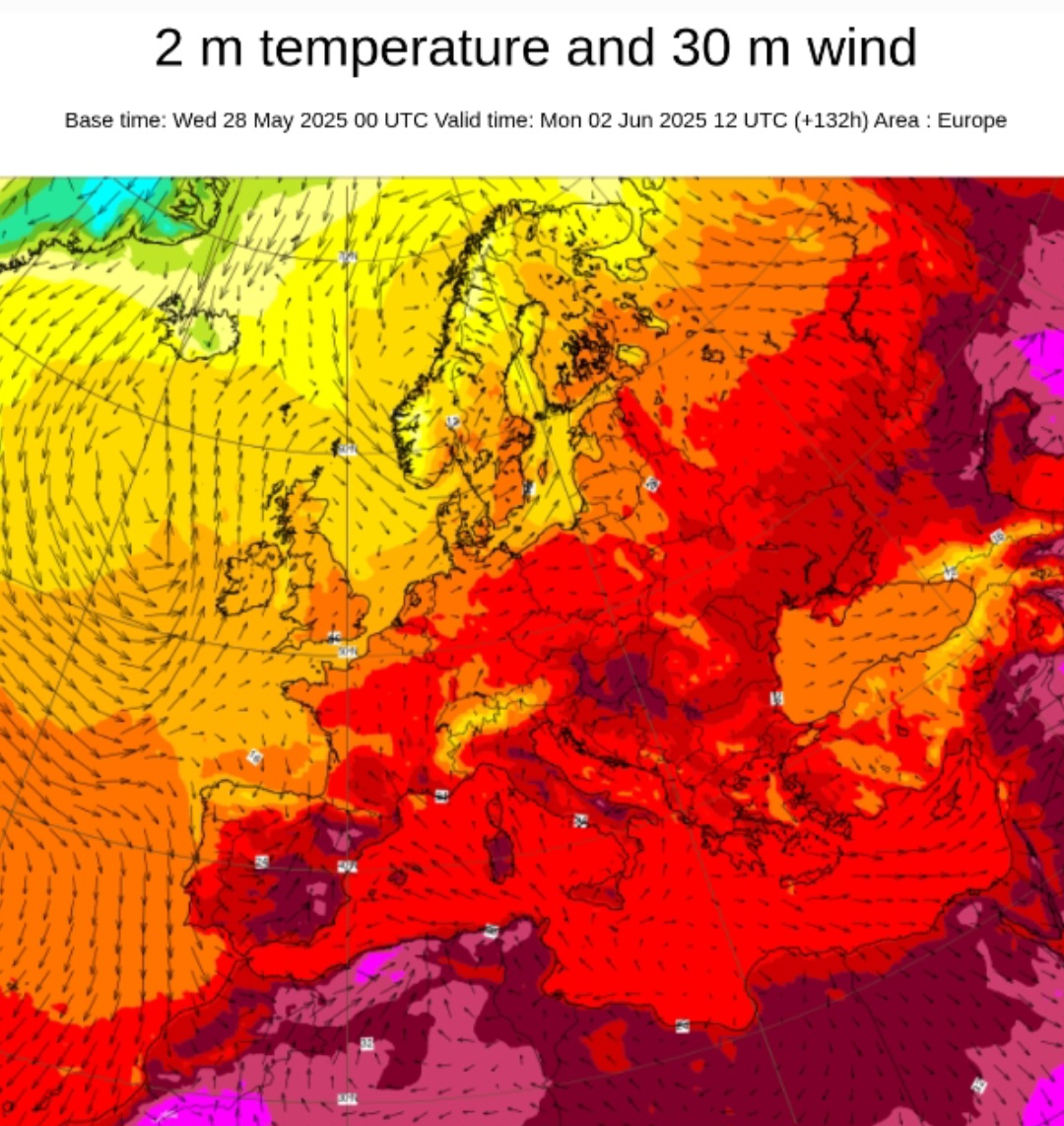Temperature 2 giugno 