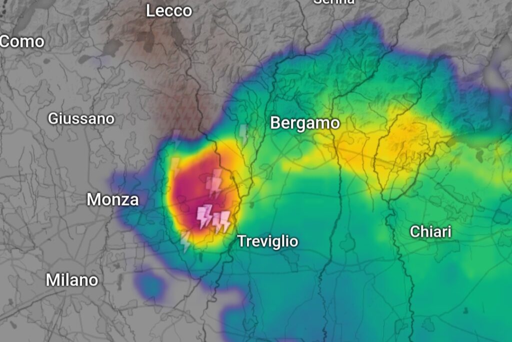 Temporali nord Italia 26 maggio