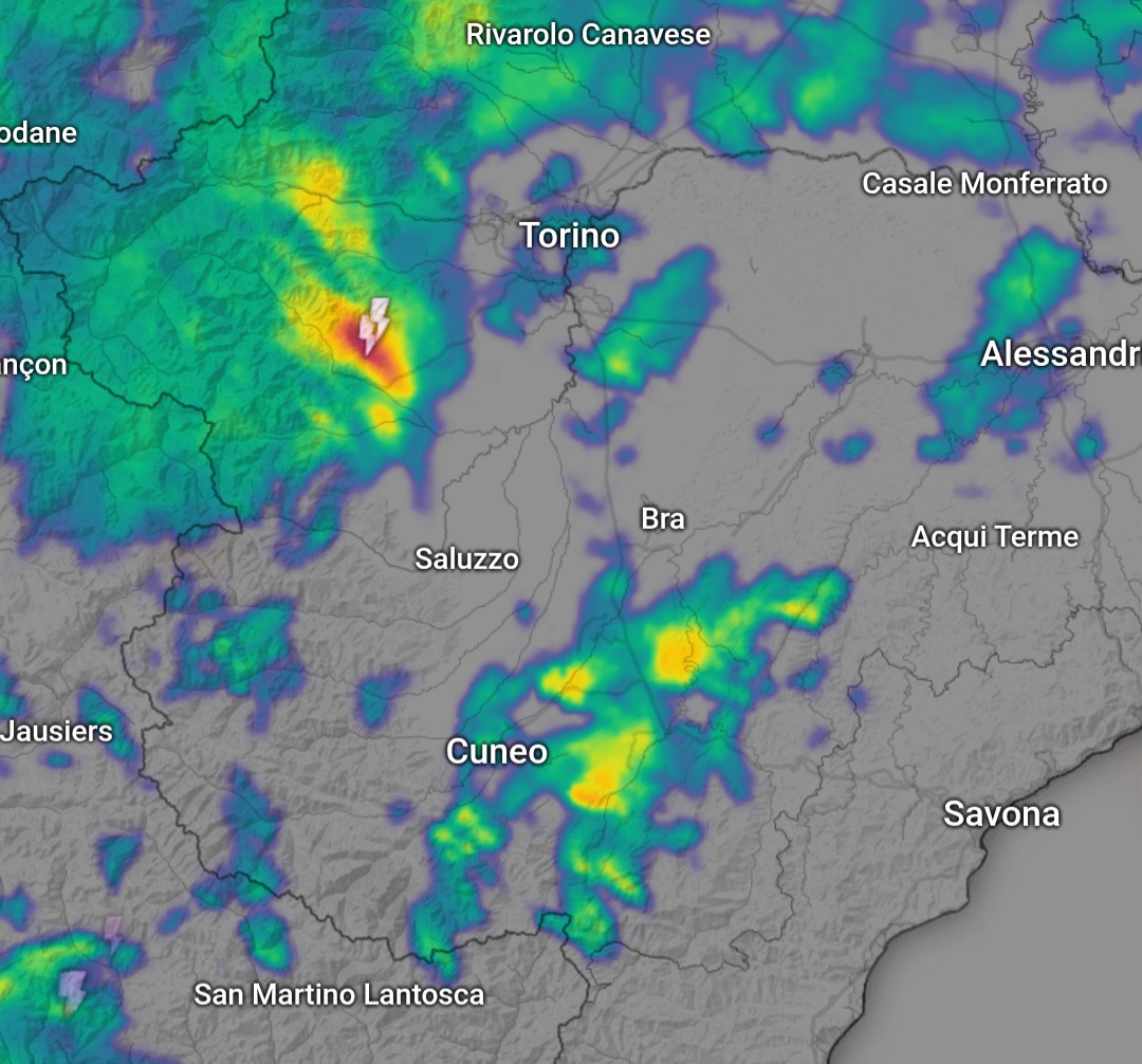 Temporali Piemonte 20 maggio
