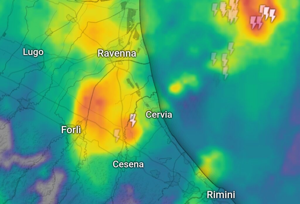 Temporali Emilia Romagna 22 maggio