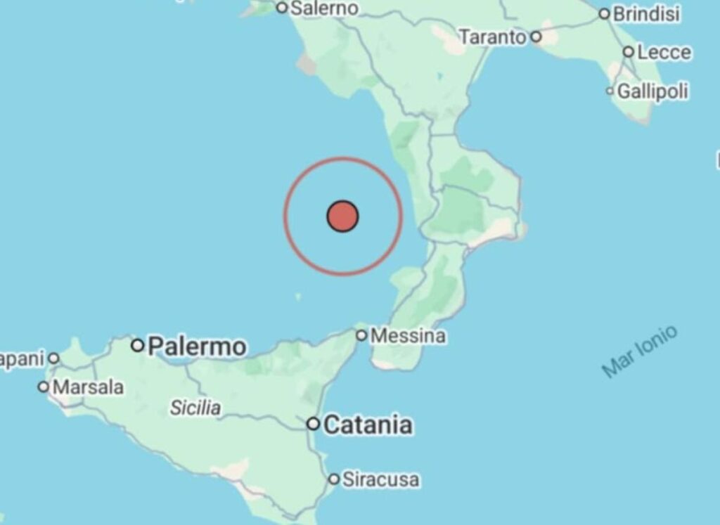 Terremoto Tirreno Meridionale