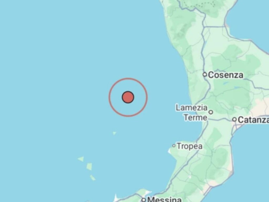 Terremoto Tirreno Meridionale