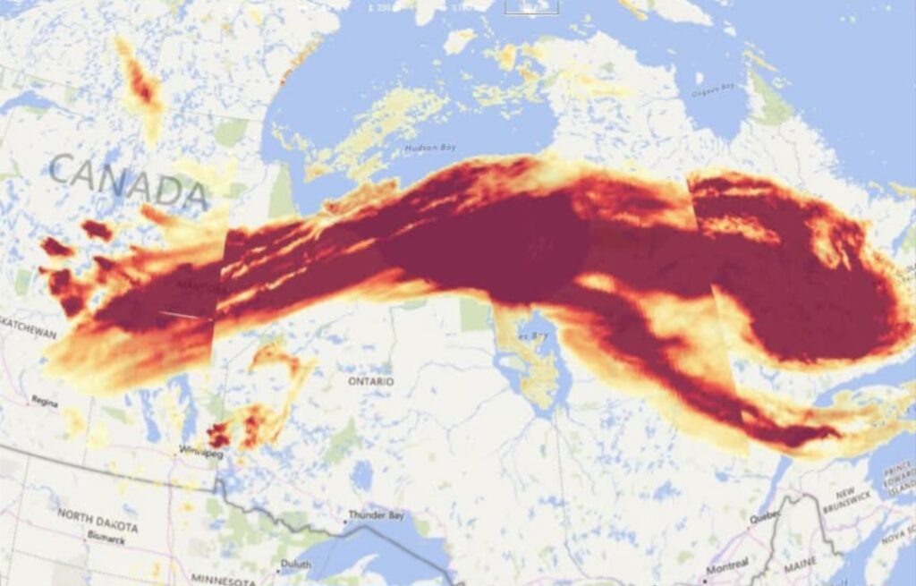 Wildfire Plume Canada