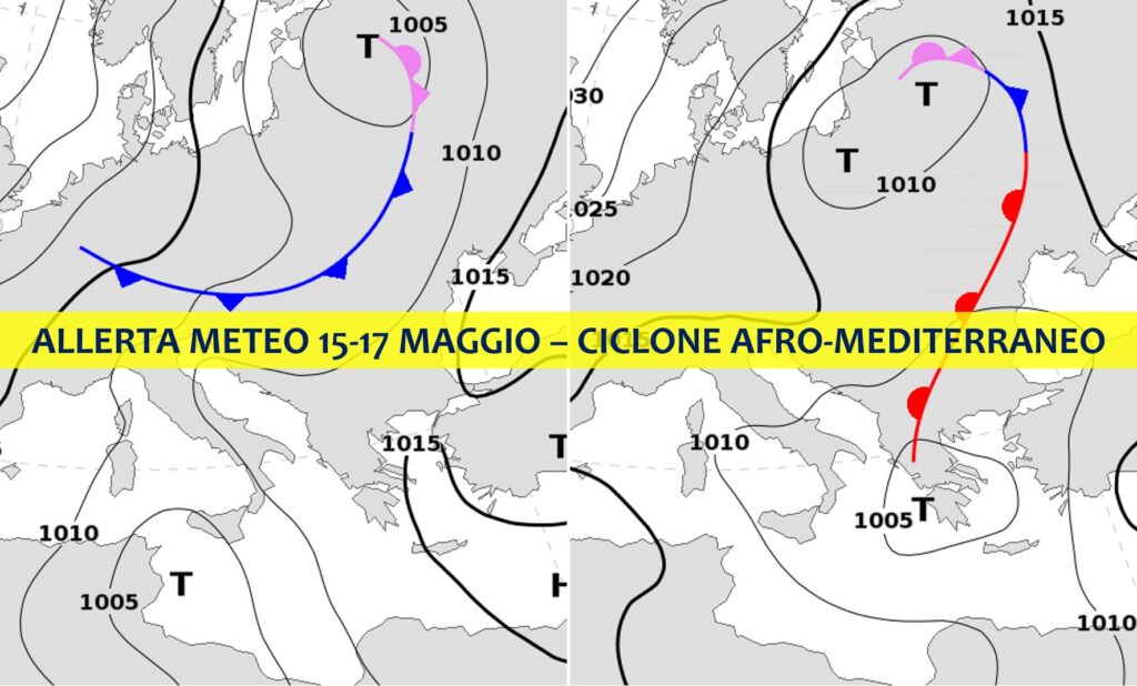 allerta meteo ciclone afro mediterraneo