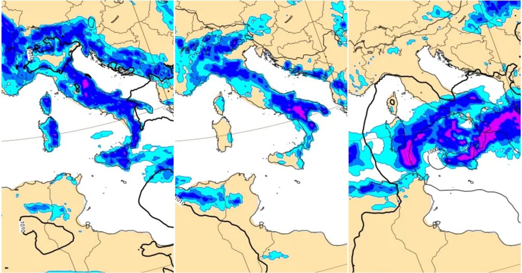 allerta meteo lunedì martedì giovedì