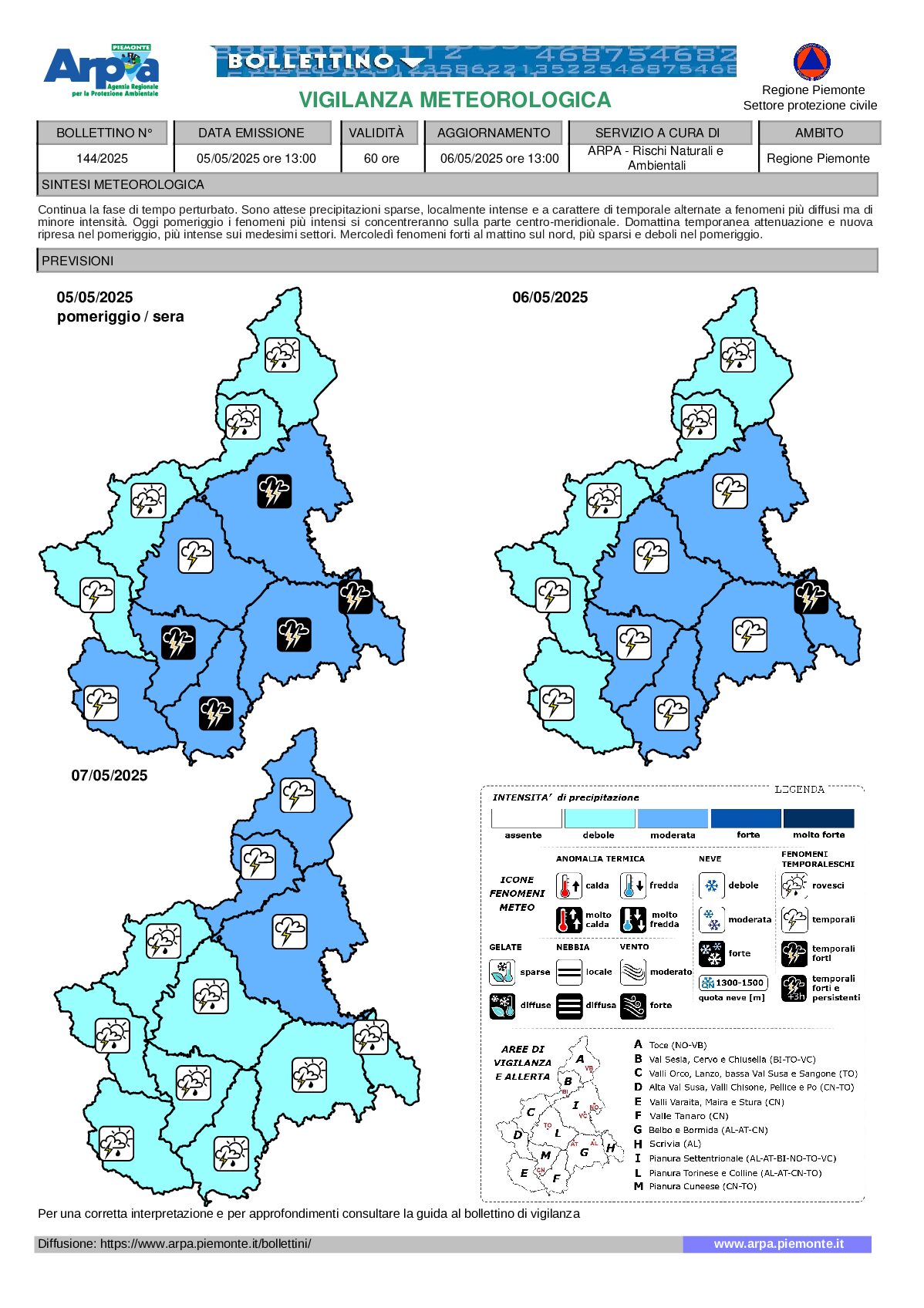 allerta meteo piemonte