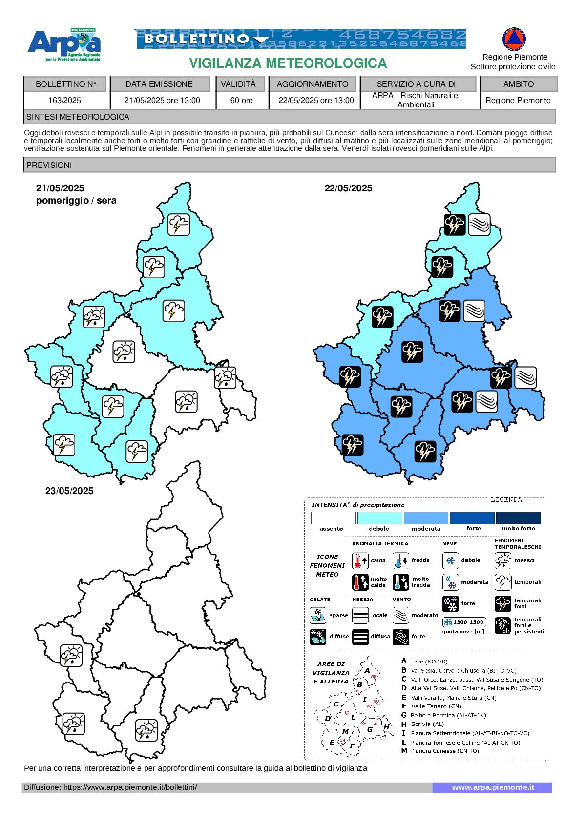 allerta meteo piemonte