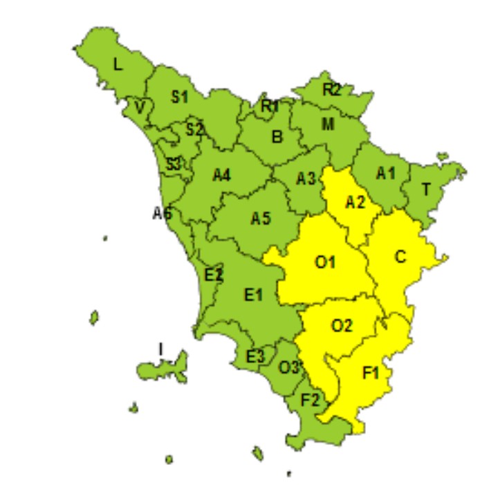 allerta meteo toscana 13 maggio