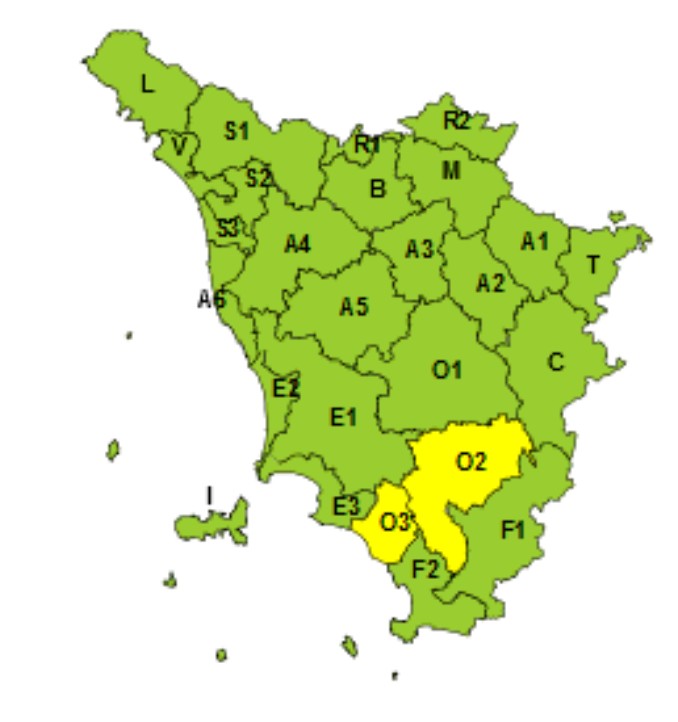allerta meteo toscana 7 maggio