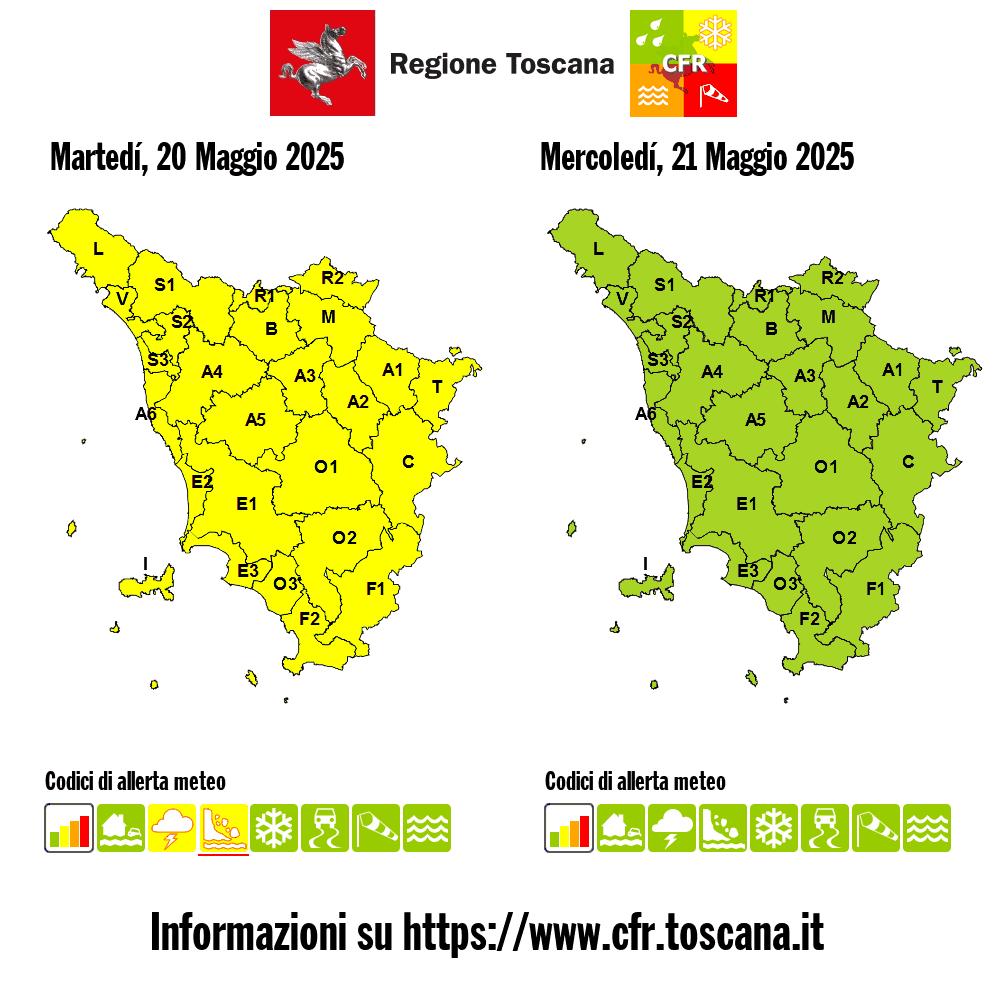 allerta meteo toscana