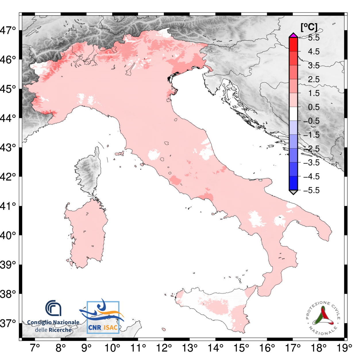 anomalie climatiche aprile 2025 italia
