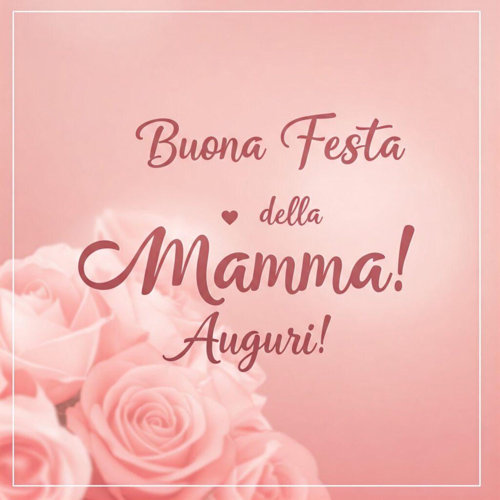 auguri buona festa della mamma 2025