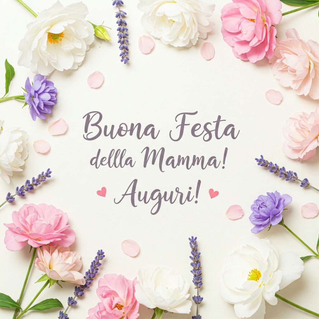 auguri buona festa della mamma 2025