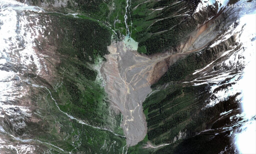 blatten frana dall'alto