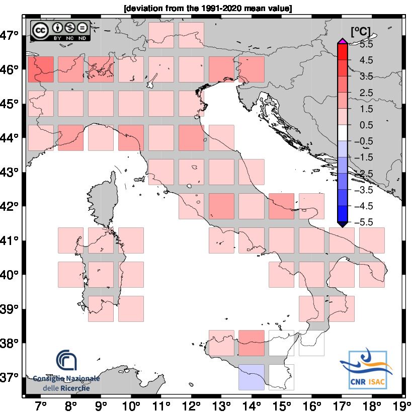 clima anomalie aprile 2025 italia
