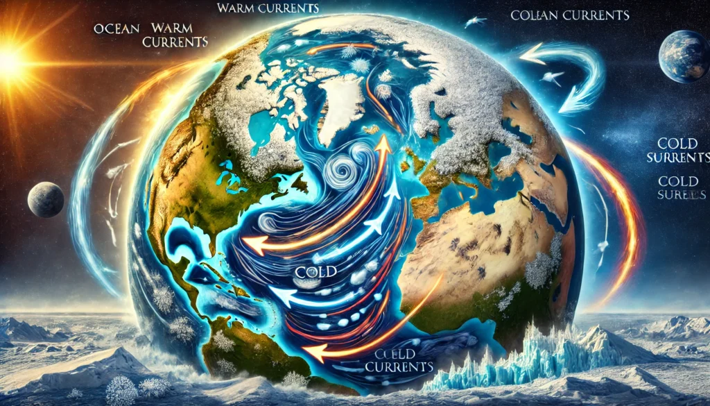 correnti oceaniche raffreddamento emisfero settentrionale