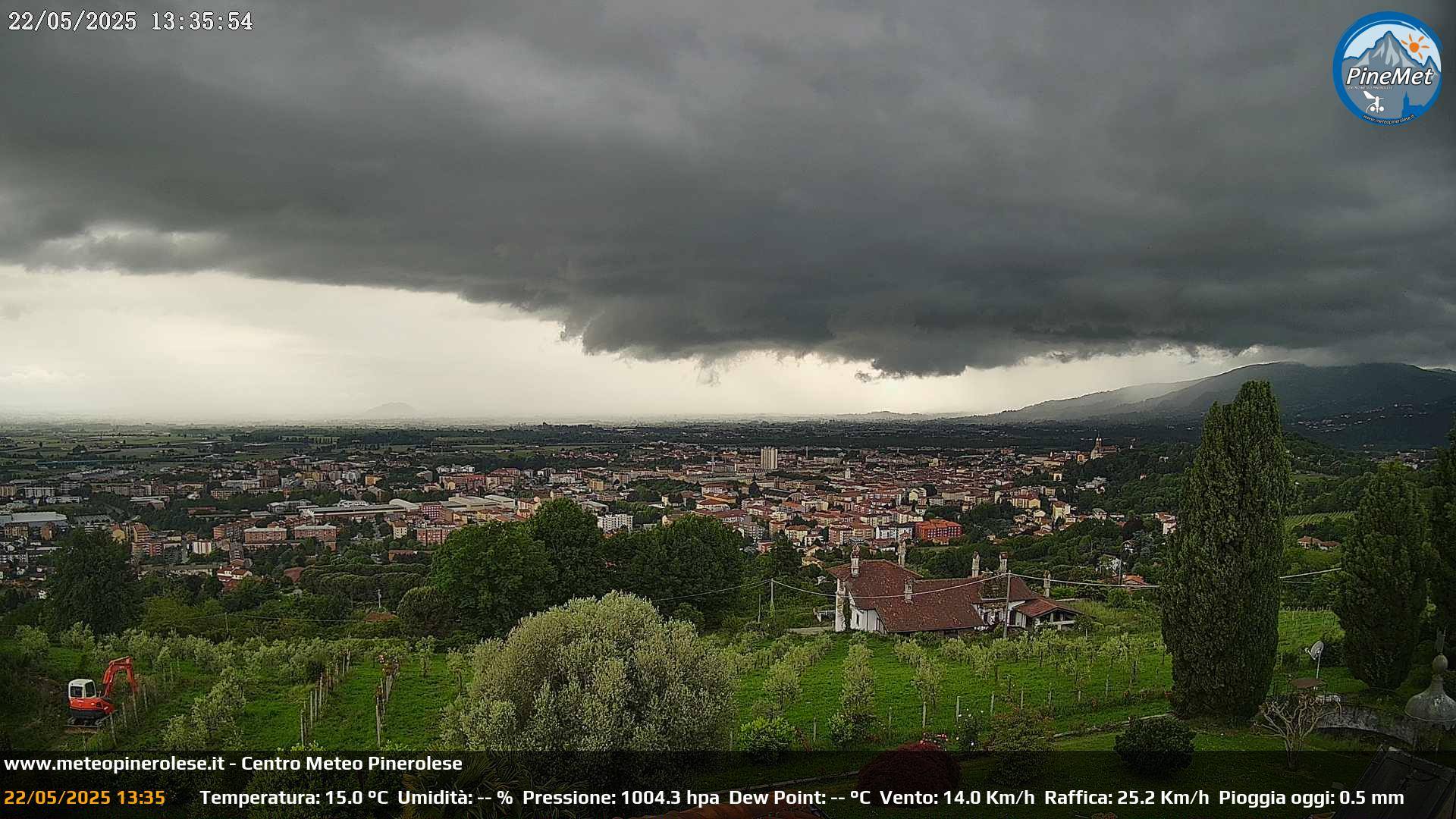 maltempo temporale pinerolo
