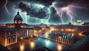 maltempo temporale roma notte