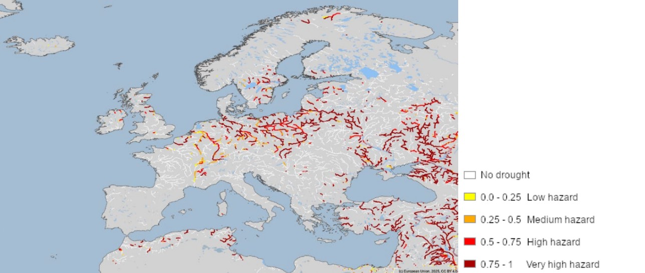 portata fiumi europa aprile 2025