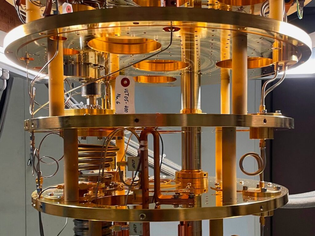 qubit materia oscura