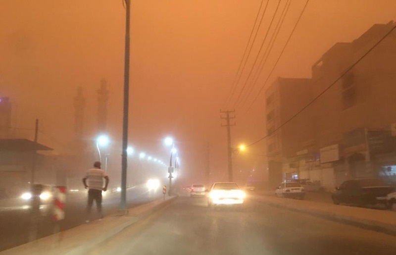 tempesta di polvere iran