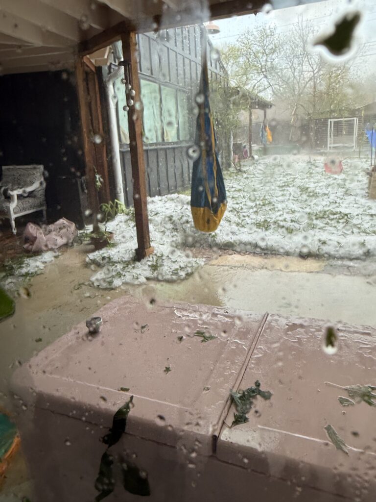 tempesta grandine austin texas