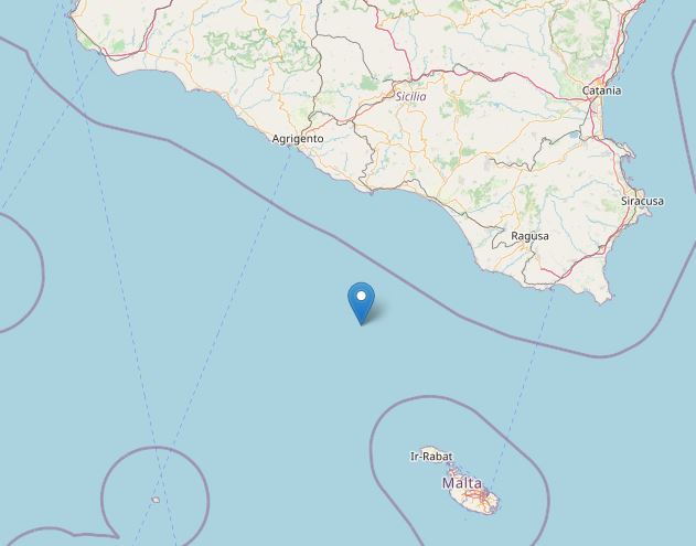 terremoto canale sicilia