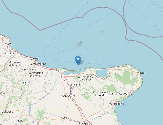 terremoto costa garganica puglia