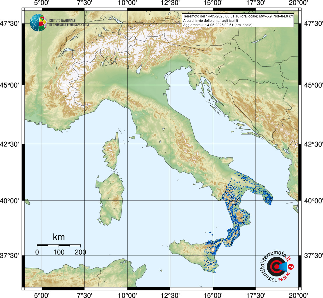 terremoto creta sud italia