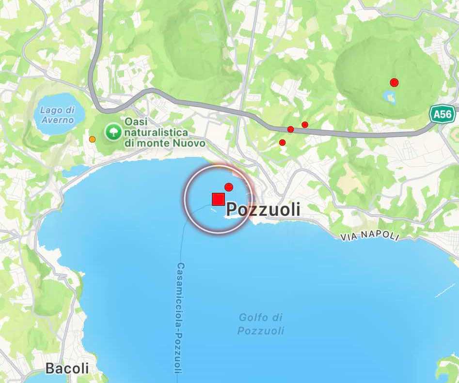 terremoto oggi campi flegrei napoli napoletano campania pozzuoli