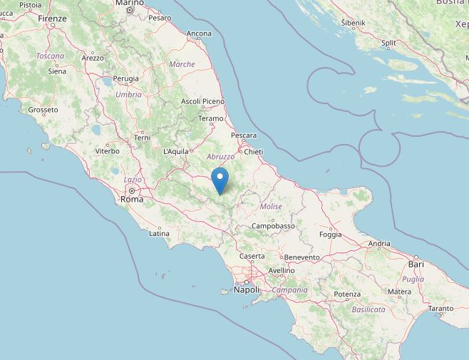 terremoto oggi pescasseroli l'aquila abruzzo