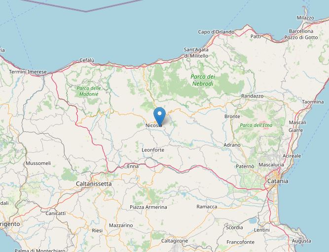 terremoto oggi sicilia enna nicosia