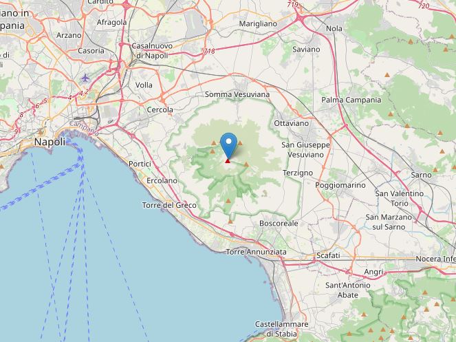 terremoto oggi vesuvio