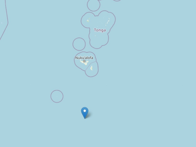 Forte terremoto nel Pacifico: epicentro a sud di Tonga