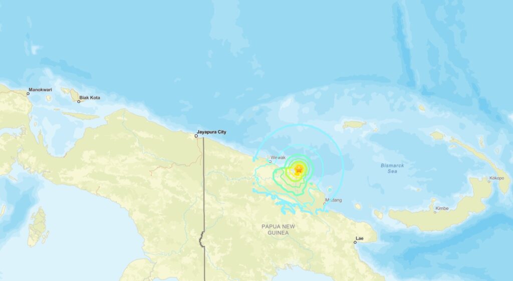 terremoto papua nuova guinea