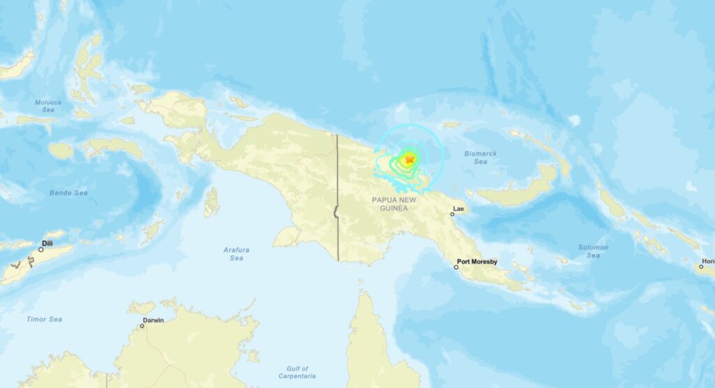 terremoto papua nuova guinea