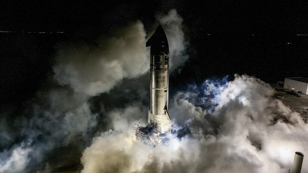 test fuoco statico starship spacex
