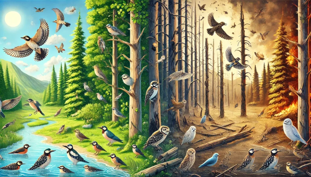uccelli cambiamento climatico