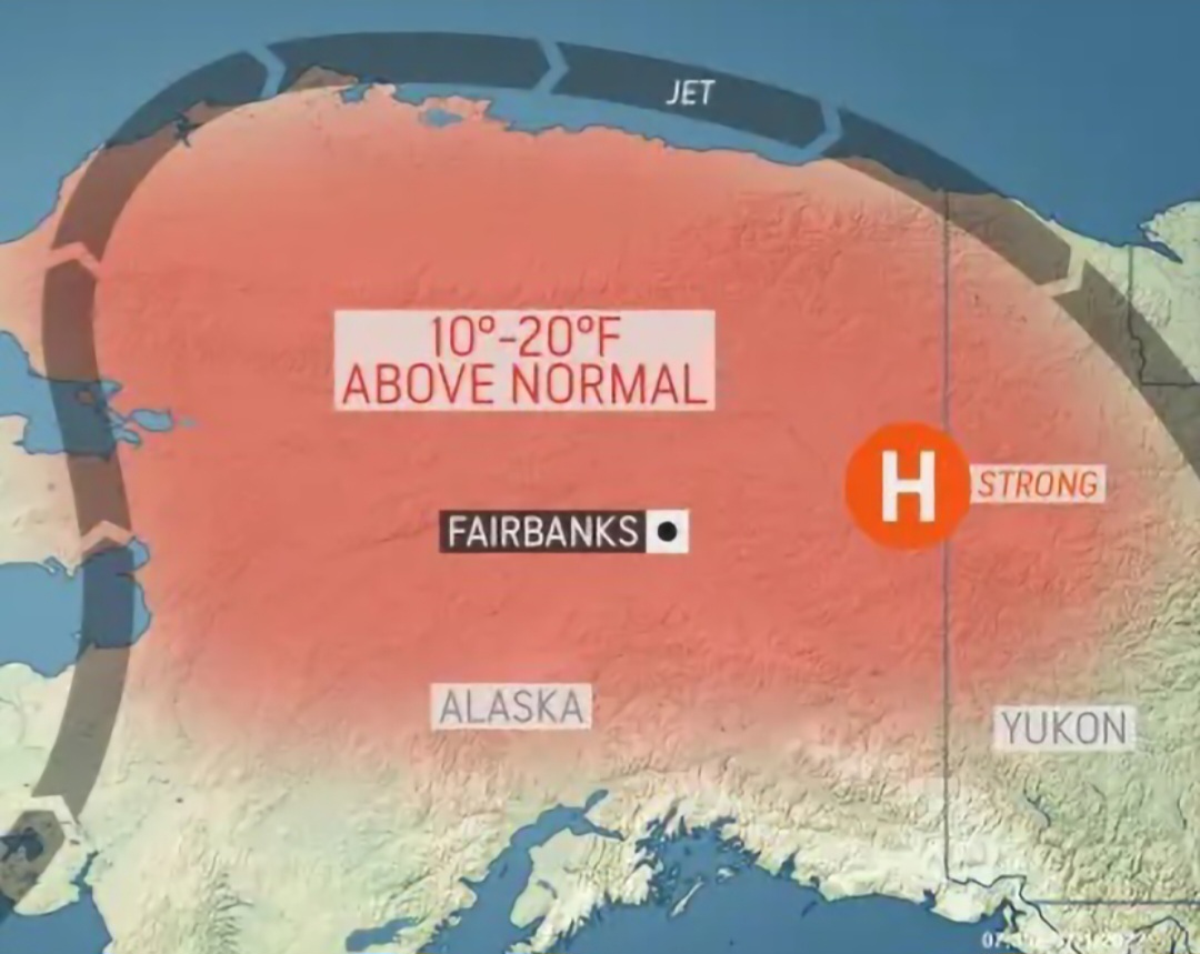 Allerta caldo Alaska Fairbanks