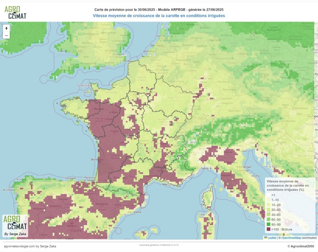 Caldo Francia siccità