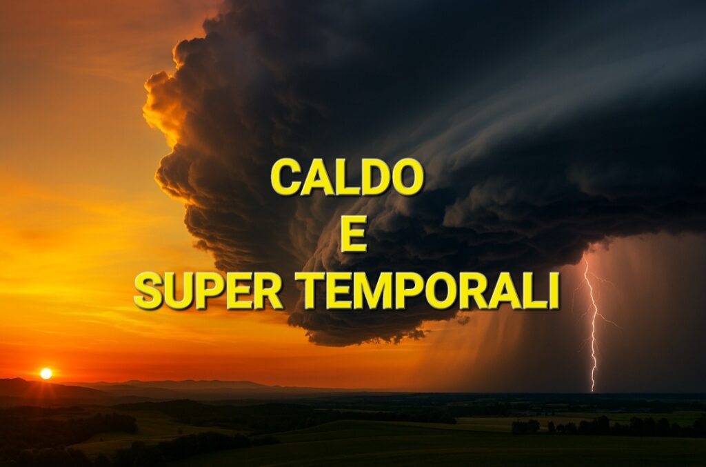 Caldo e super temporali tra Europa e Italia