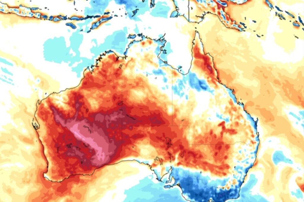 Caldo record Oceania giugno 2025