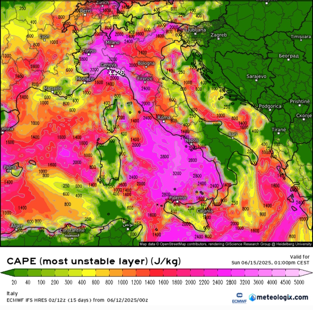 CAPE Italia 15 giugno