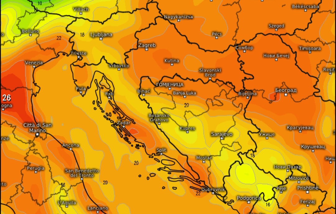 Meteo Croazia: 25 mesi consecutivi di caldo anomalo, è record europeo