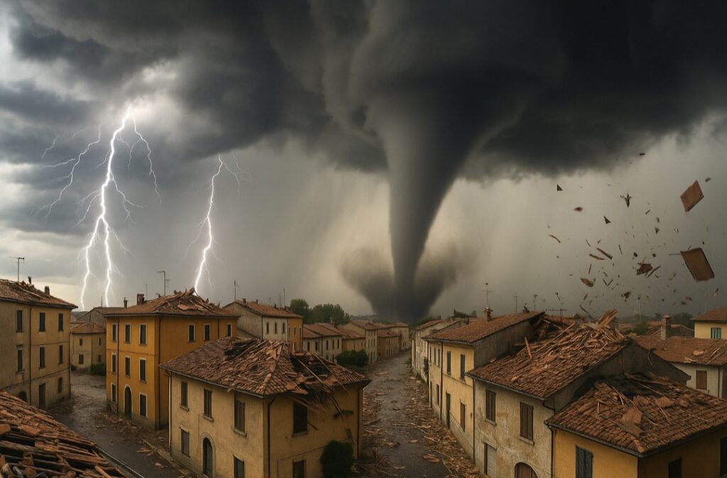 Downburst Piemonte Vercelli