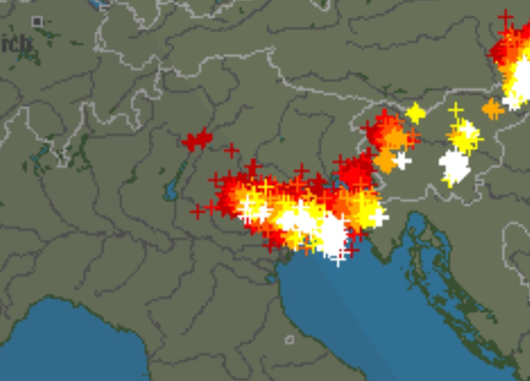 Fulminazioni Nord Italia 15-16 giugno