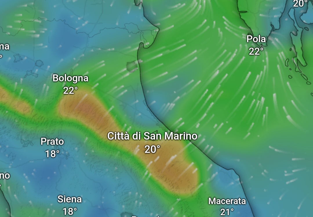 Meteo: temperature serali e notturne oltre i 28°C sul medio-alto Adriatico a causa del Garbino