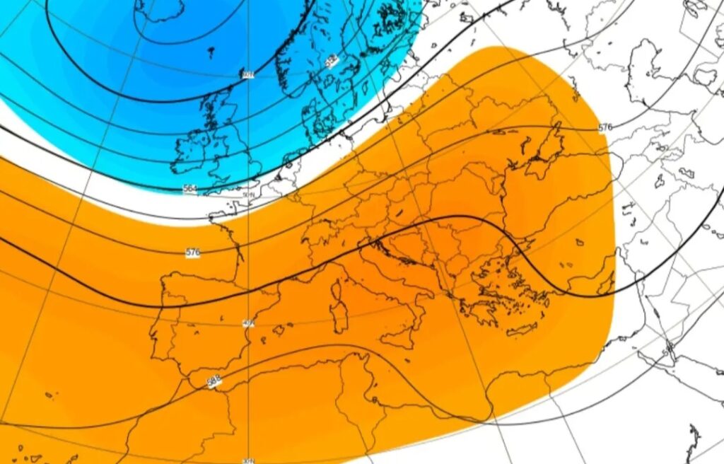 Giugno 2025 anomalie 500 hpa