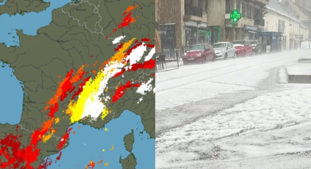 Maltempo, Francia colpita da oltre 20.000 fulmini in 48 ore: grandinate estreme e supercelle devastanti