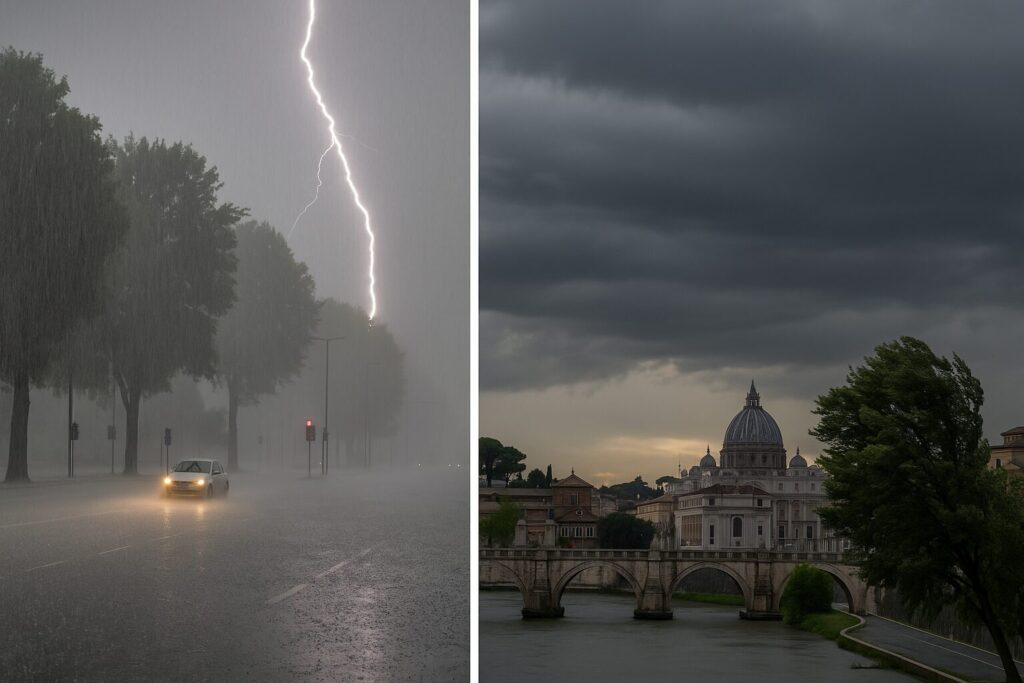 Maltempo Milano Roma